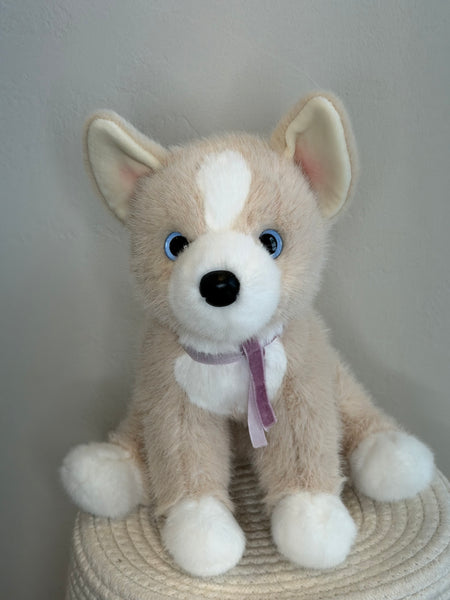 Pookie Pomsky Large - Soft Douglas Cuddle Toy - Violet Velvet