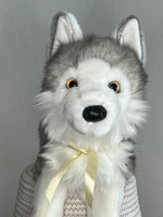 Shadow White Wolf 16" 2025 Douglas Cuddle Toy - Light Yellow