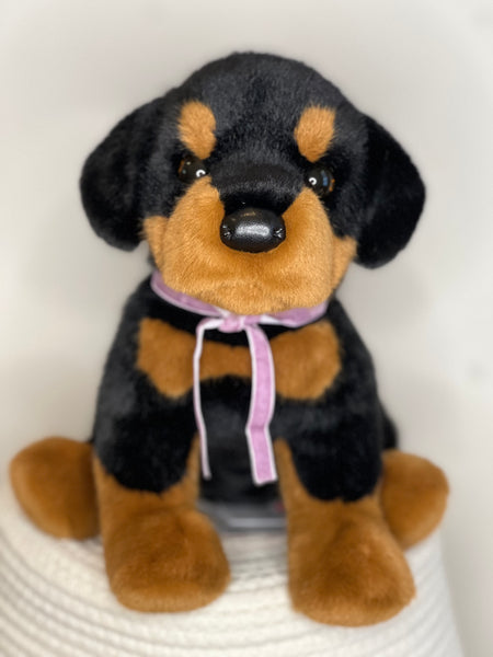 Ed Rottweiler Douglas Cuddle Toy - Violet Velvet