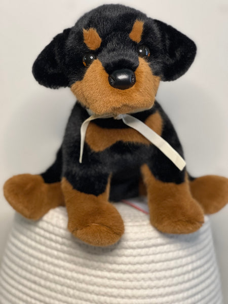 Ed Rottweiler Douglas Cuddle Toy - Ivory Velvet