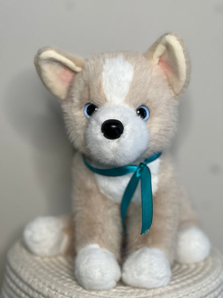 Pookie Pomsky - Large Soft Douglas Cuddle Toy - Turquoise
